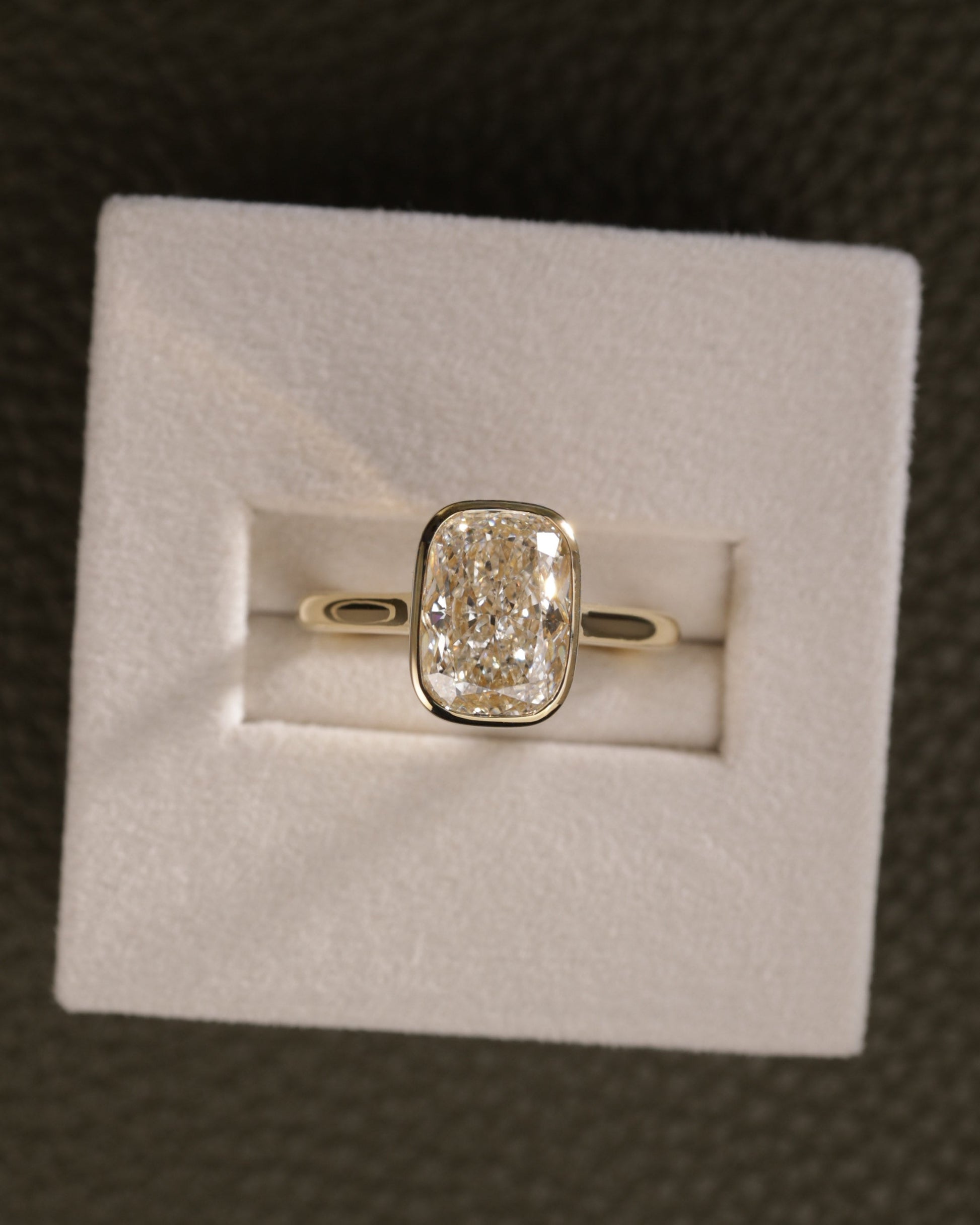 2 CT Asscher Lab Grown Diamond Solitaire Engagement Ring