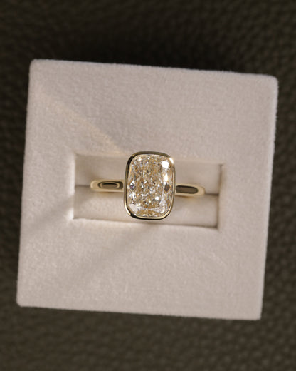 2 CT Asscher Lab Grown Diamond Solitaire Engagement Ring