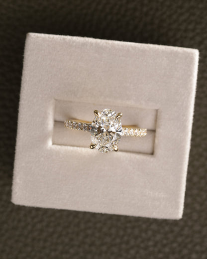 2 CT Asscher Lab Grown Diamond Solitaire Engagement Ring