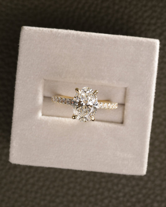 2 CT Asscher Lab Grown Diamond Solitaire Engagement Ring
