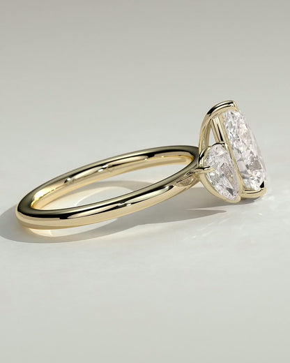2.8 CT Pear Toi Et Moi Moissanite Diamond Engagement Ring