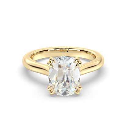 Marquise Shaped Three Stone Lab Grown Diamond Engagement Ring