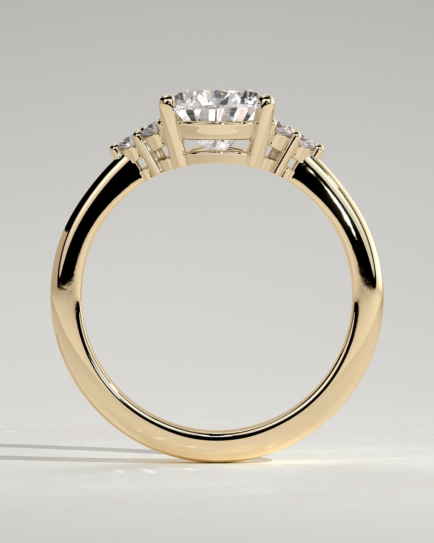 2.0 CT Pear Cluster Moissanite Engagement Ring