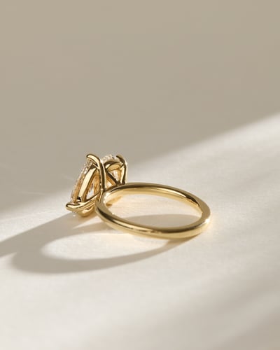 3.0 CT Oval & Pear Cut Toi Et Moi Moissanite Diamond Engagement Ring