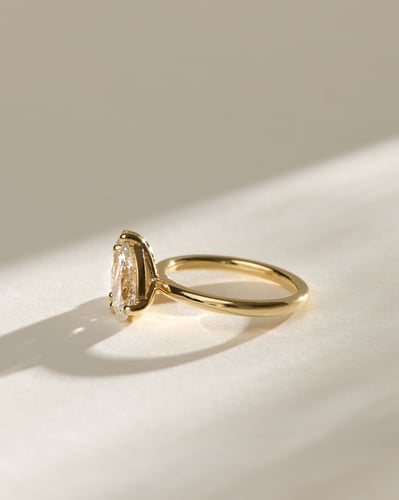 3.0 CT Oval & Pear Cut Toi Et Moi Moissanite Diamond Engagement Ring