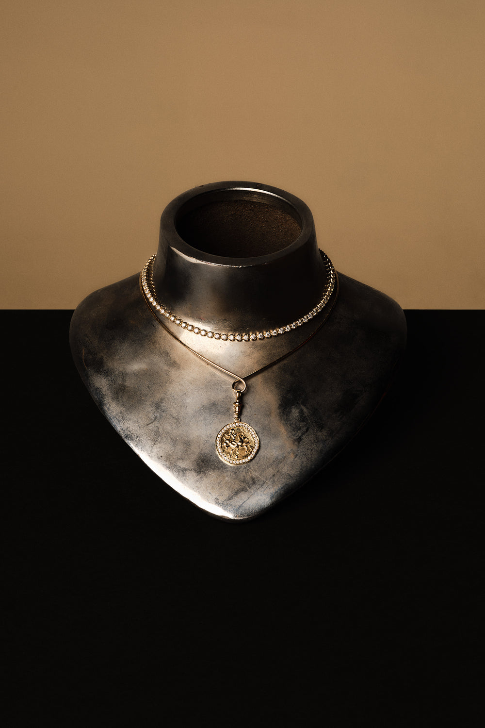 8.5 TCW Round Moissanite Diamond Claw Tennis Necklace