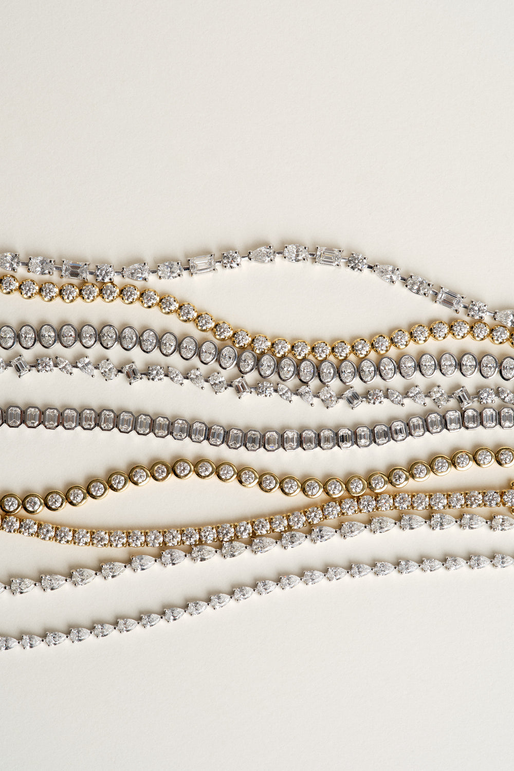 8.5 TCW Round Moissanite Diamond Claw Tennis Necklace