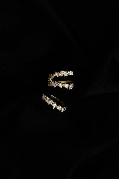 0.25 TCW Round Shaped Half Eternity Lab Grown Diamond Wedding Band