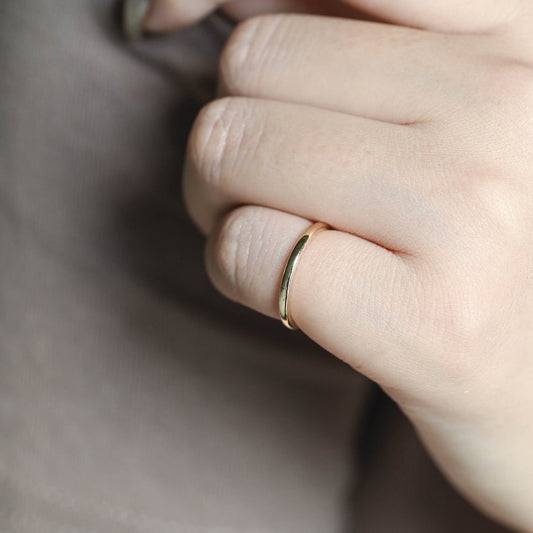 Simple Classic Moissanite Wedding Band 5