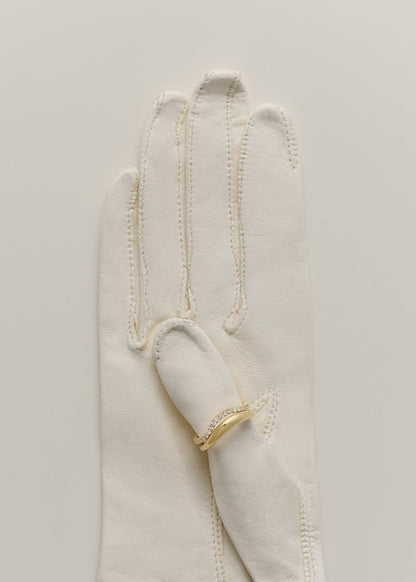 0.25 TCW Round Shaped Half Eternity Lab Grown Diamond Wedding Band