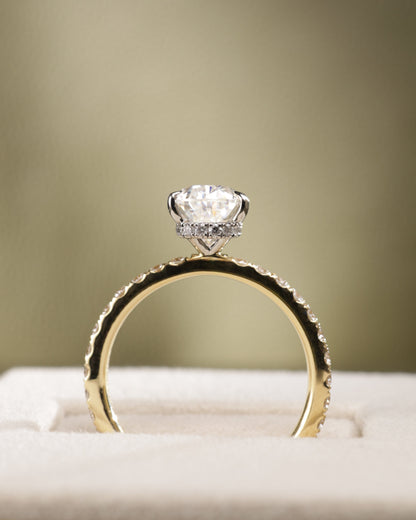 2 CT Asscher Lab Grown Diamond Solitaire Engagement Ring