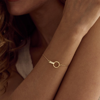 Custom Circle Name Bracelet