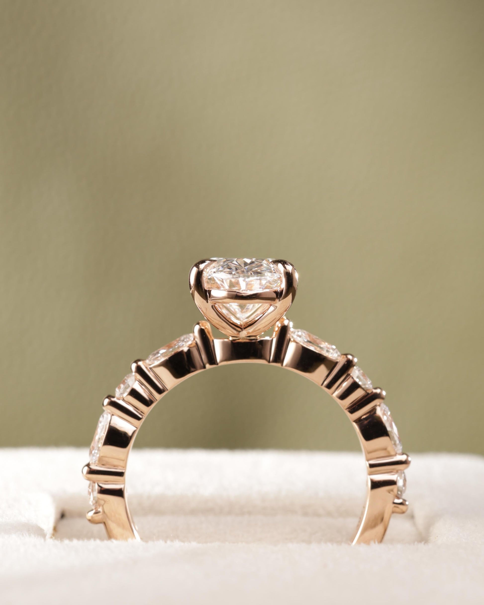 2 CT Asscher Lab Grown Diamond Solitaire Engagement Ring