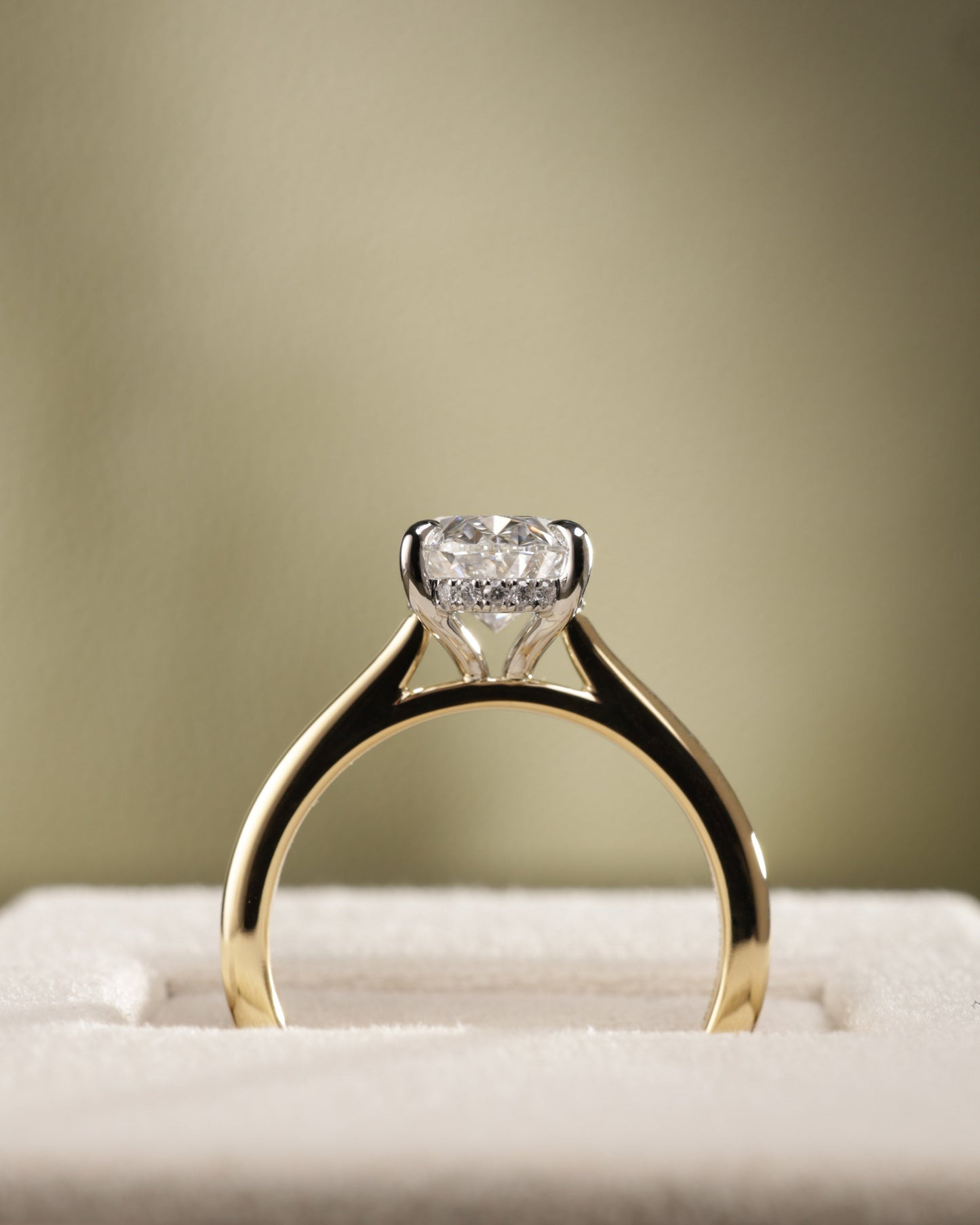 2 CT Asscher Lab Grown Diamond Solitaire Engagement Ring