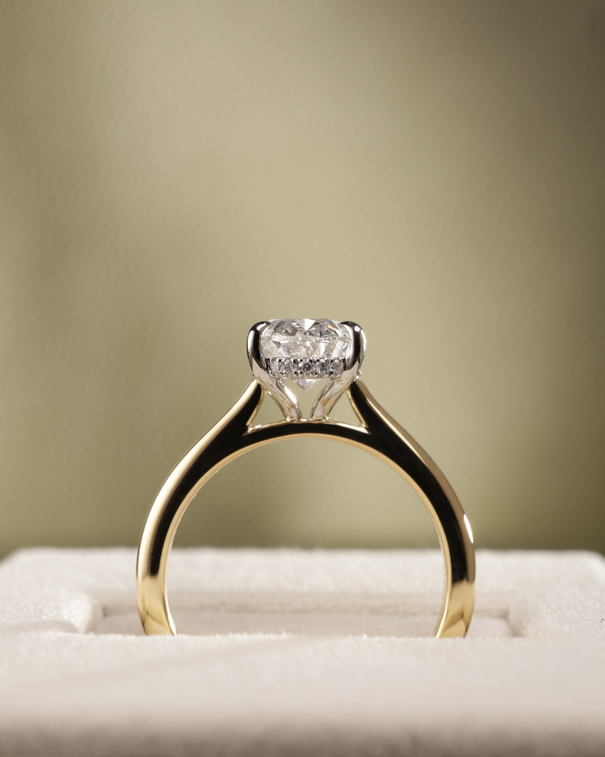 2 CT Asscher Lab Grown Diamond Solitaire Engagement Ring