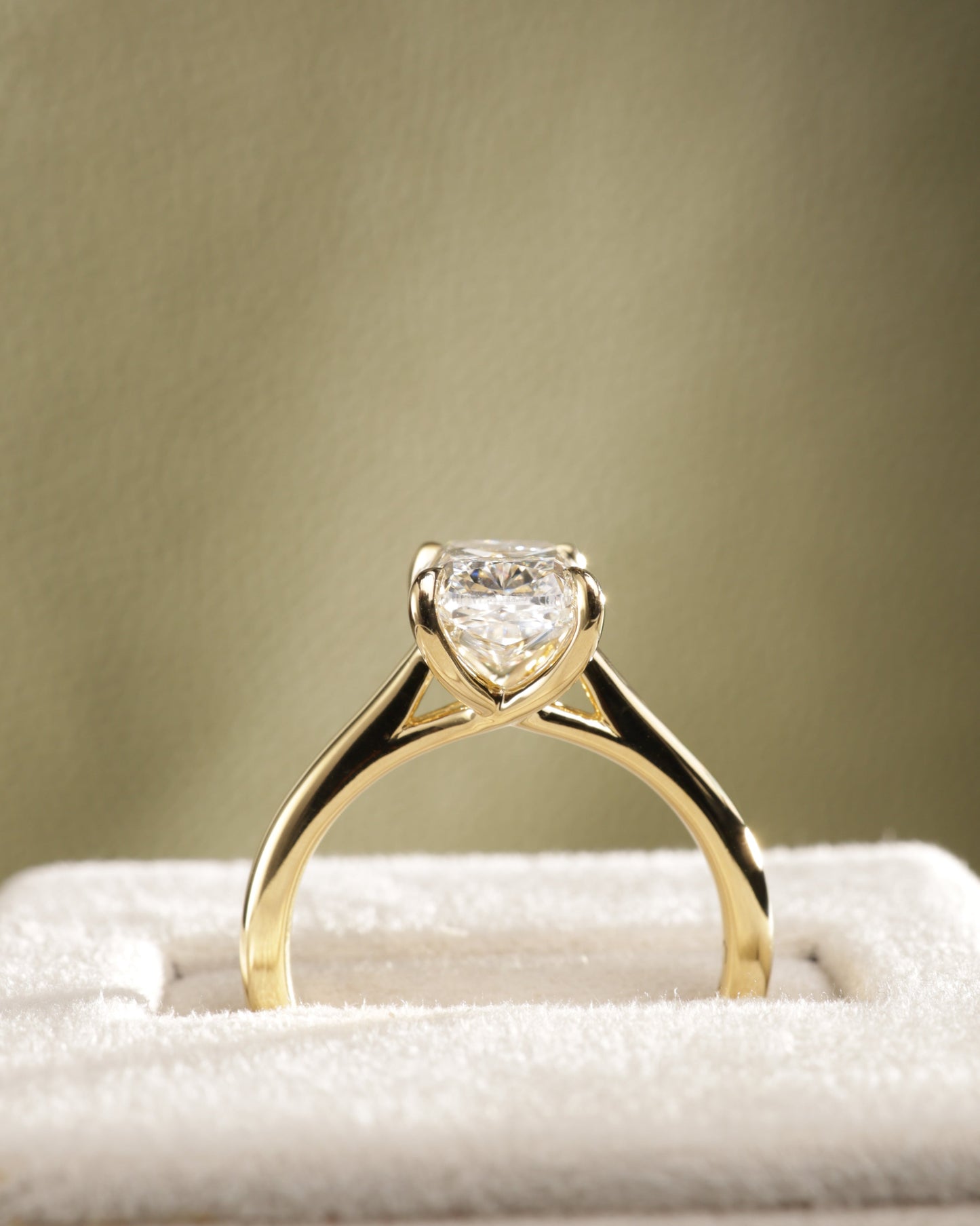 2 CT Asscher Lab Grown Diamond Solitaire Engagement Ring