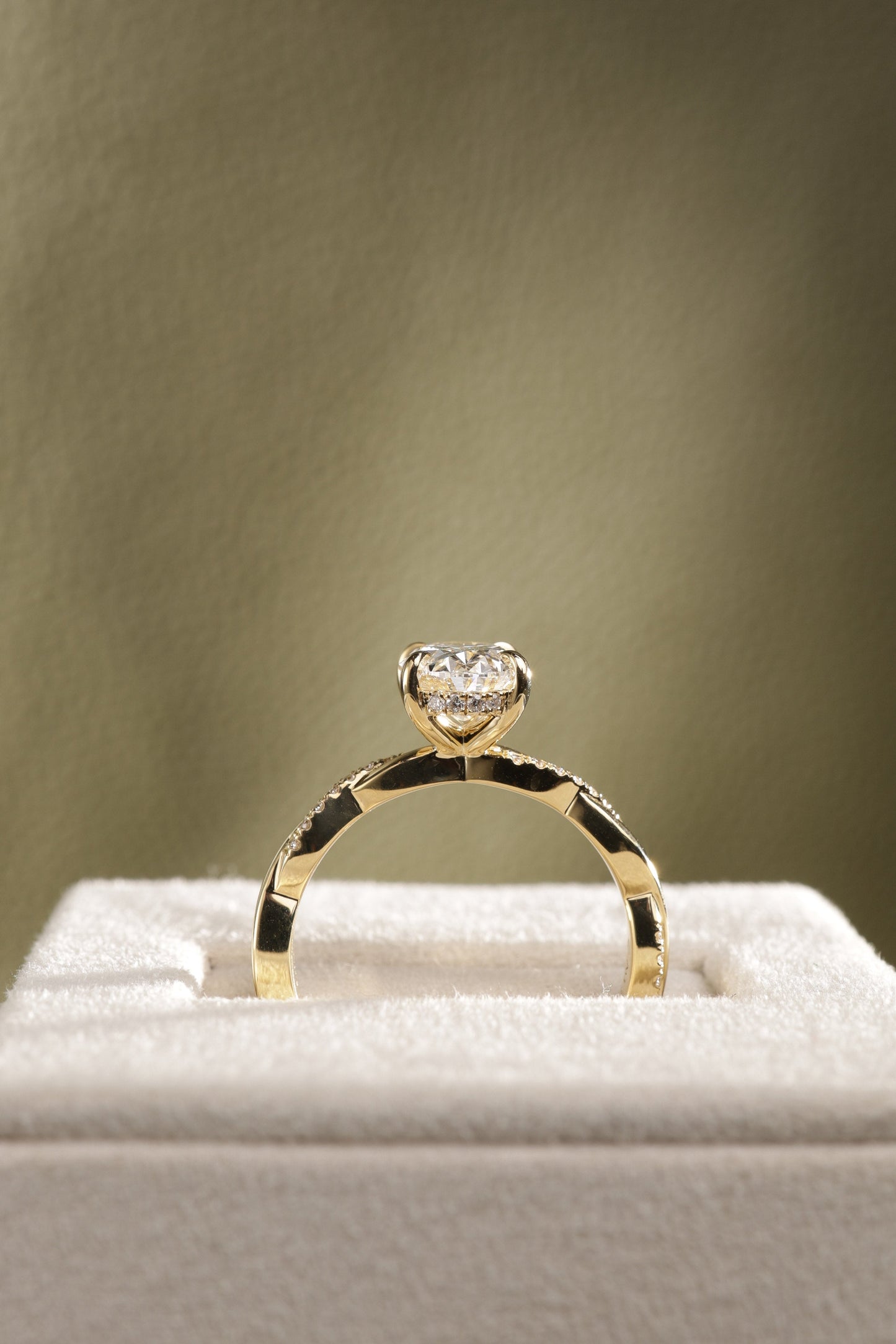 2 CT Asscher Lab Grown Diamond Solitaire Engagement Ring