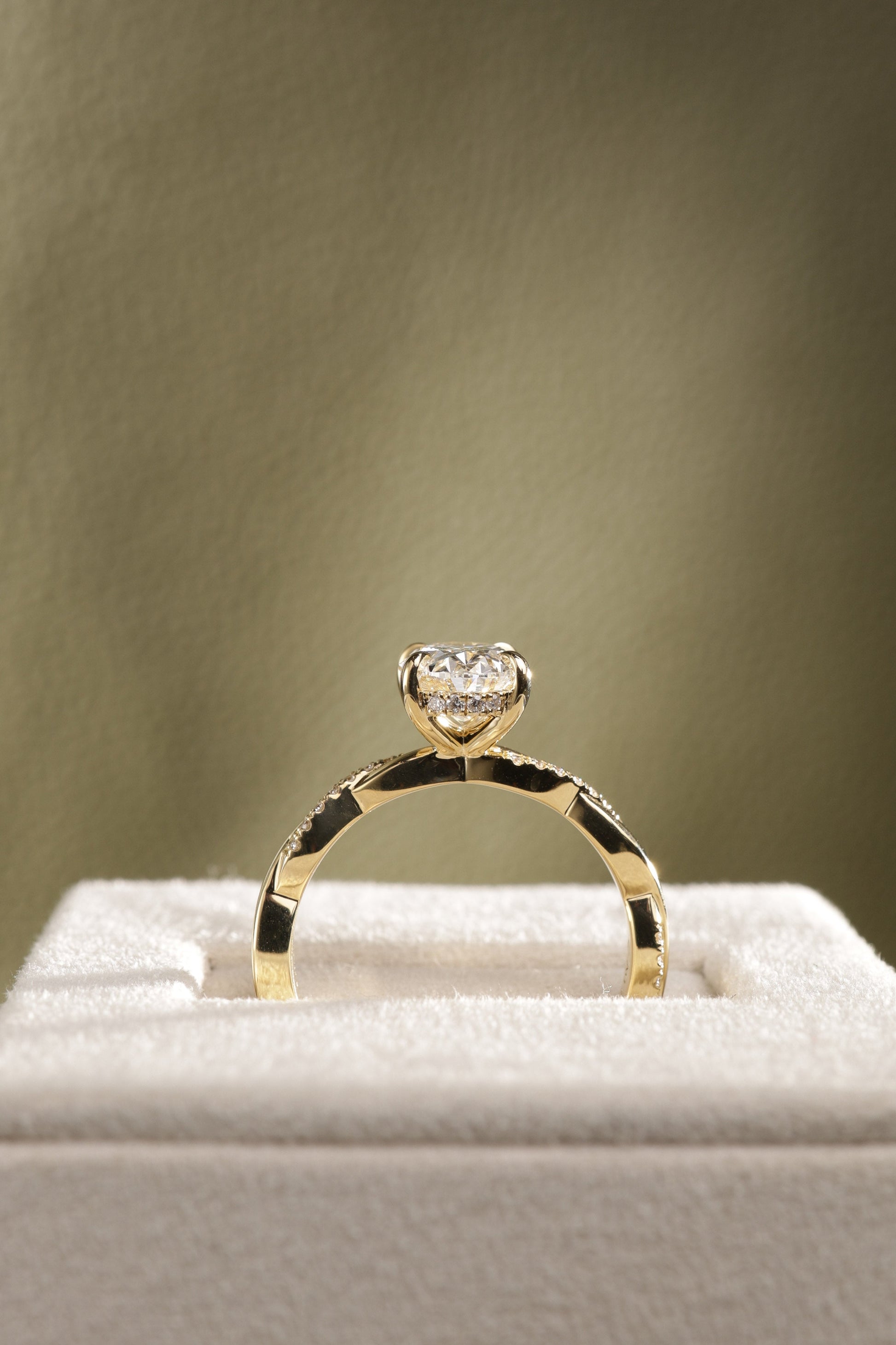 2 CT Asscher Lab Grown Diamond Solitaire Engagement Ring
