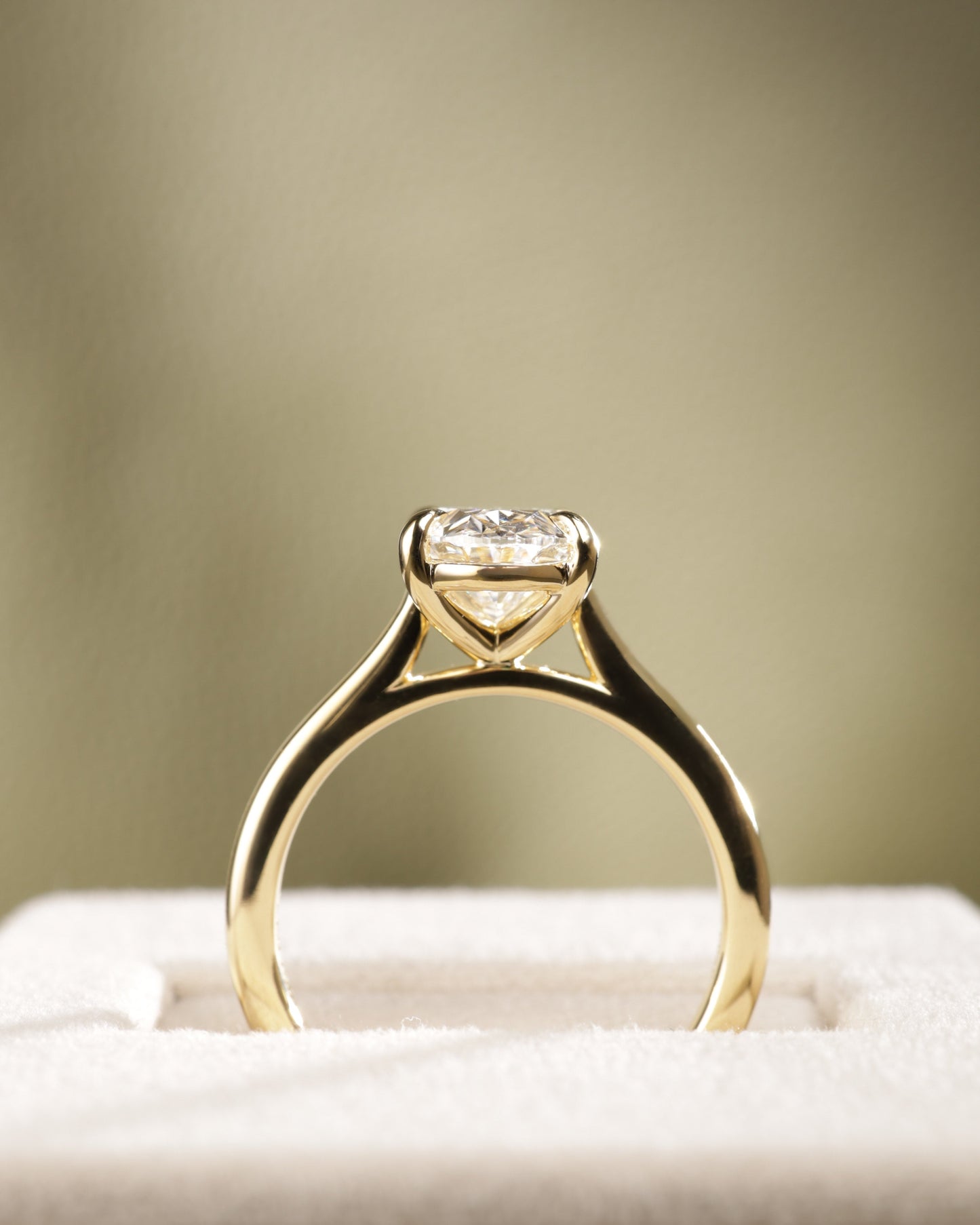 2 CT Asscher Lab Grown Diamond Solitaire Engagement Ring