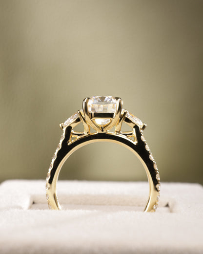 2 CT Asscher Lab Grown Diamond Solitaire Engagement Ring