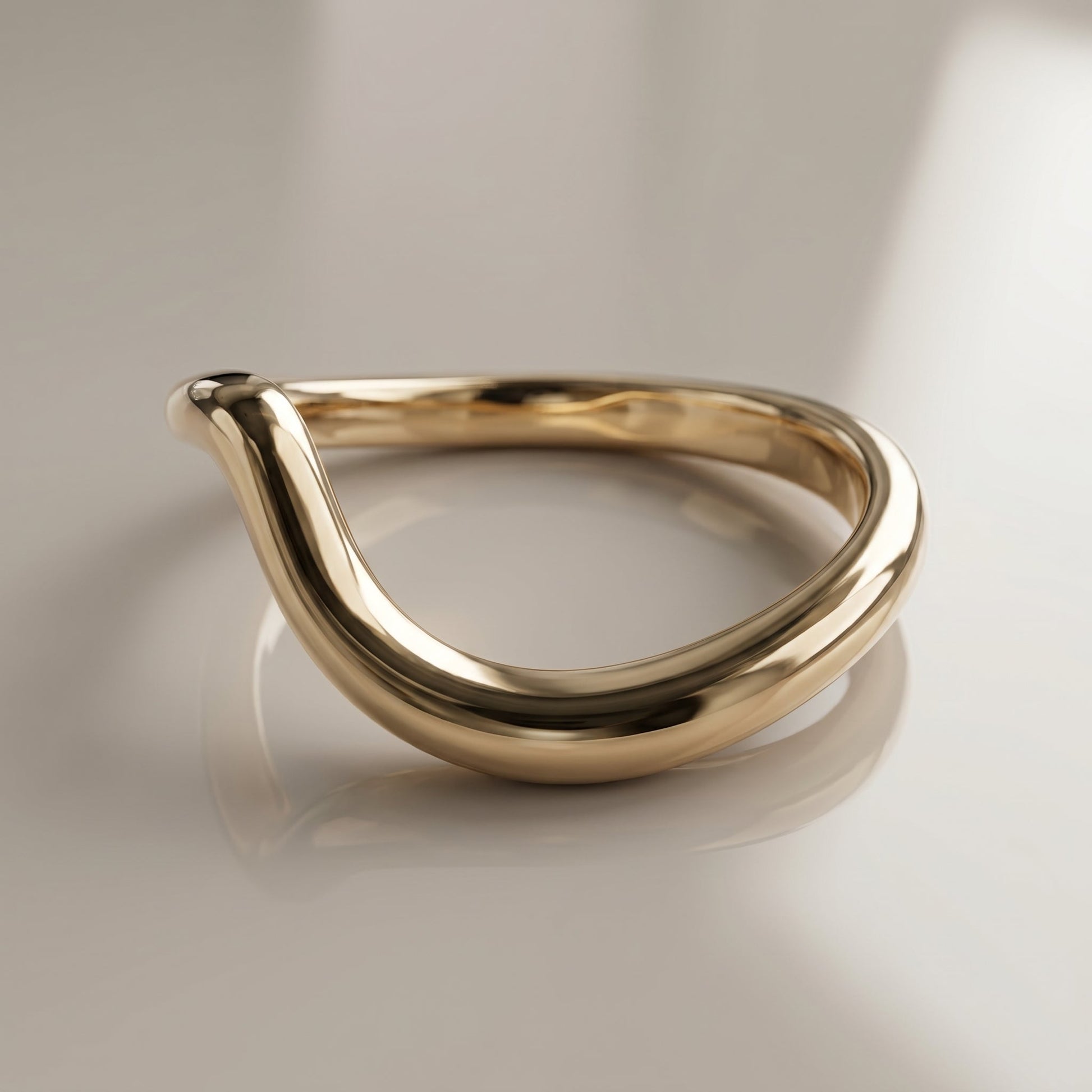0.13 TCW Round Twisted Moissanite Wedding Band