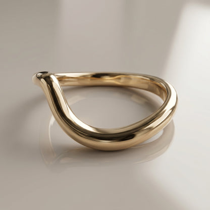 0.13 TCW Round Twisted Moissanite Wedding Band