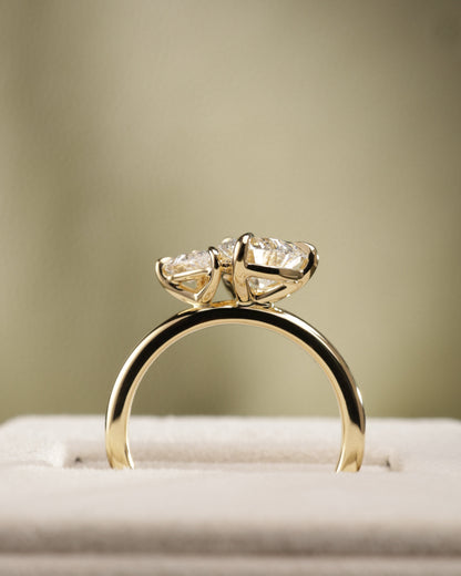 2 CT Asscher Lab Grown Diamond Solitaire Engagement Ring