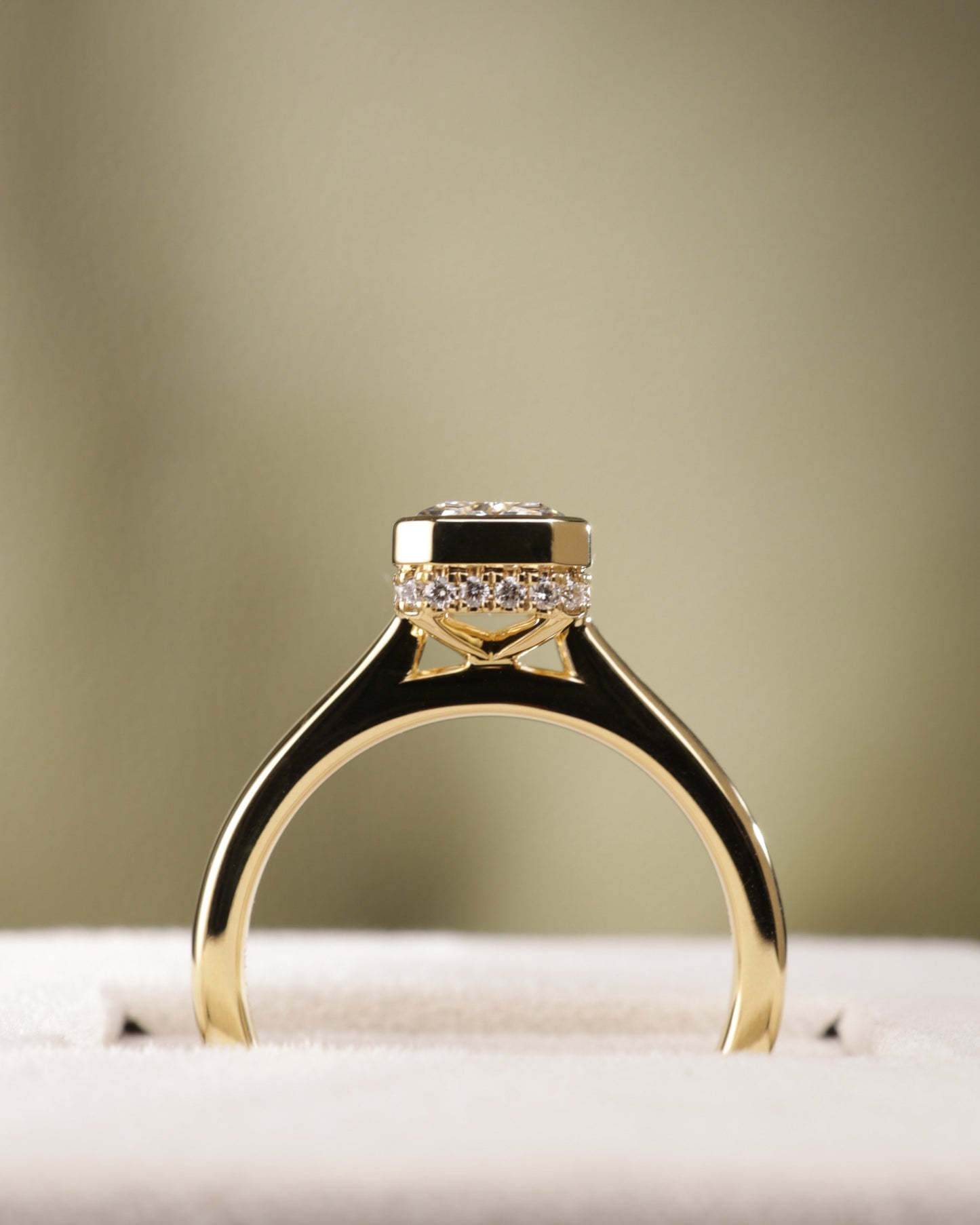 2 CT Asscher Lab Grown Diamond Solitaire Engagement Ring