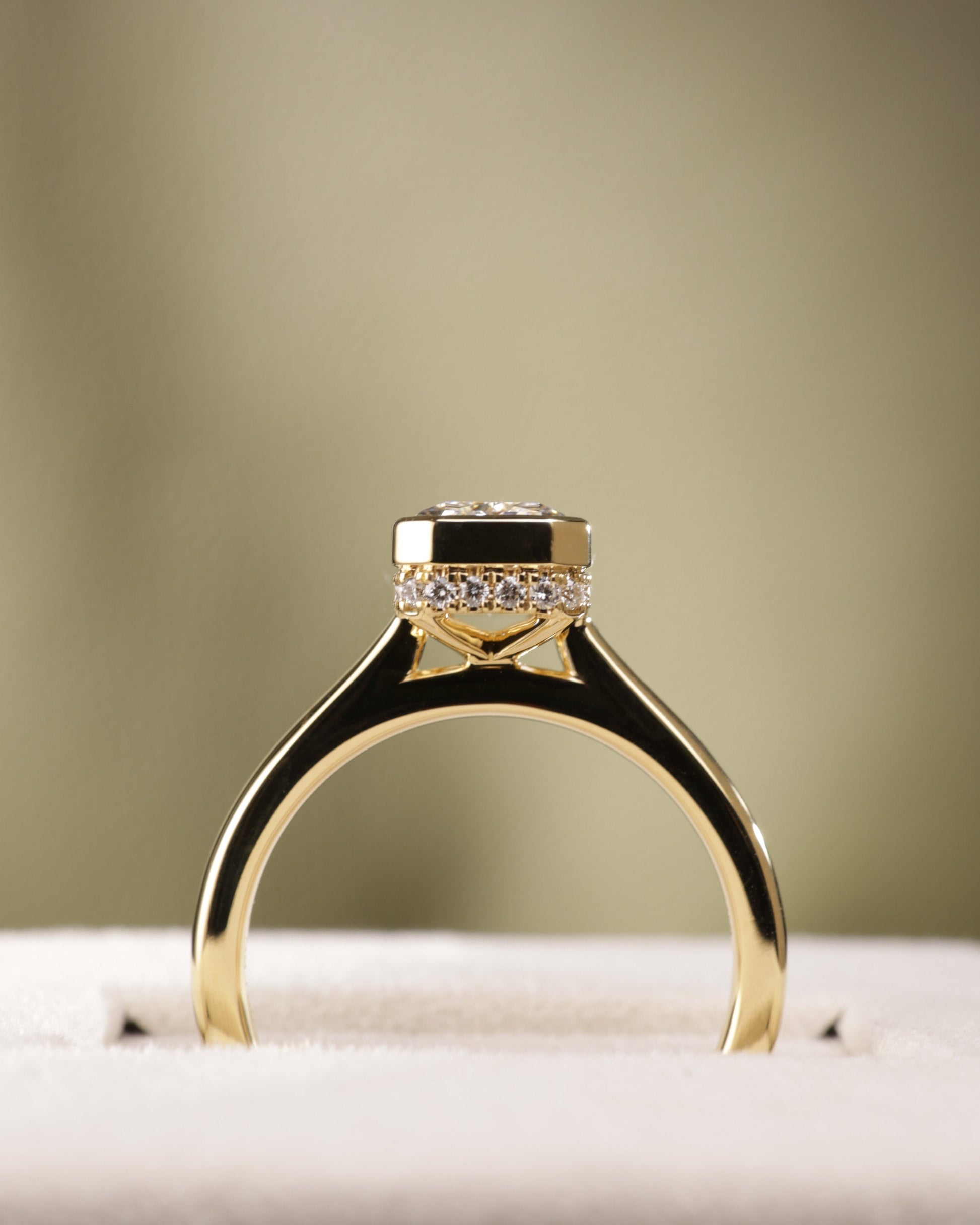 2 CT Asscher Lab Grown Diamond Solitaire Engagement Ring