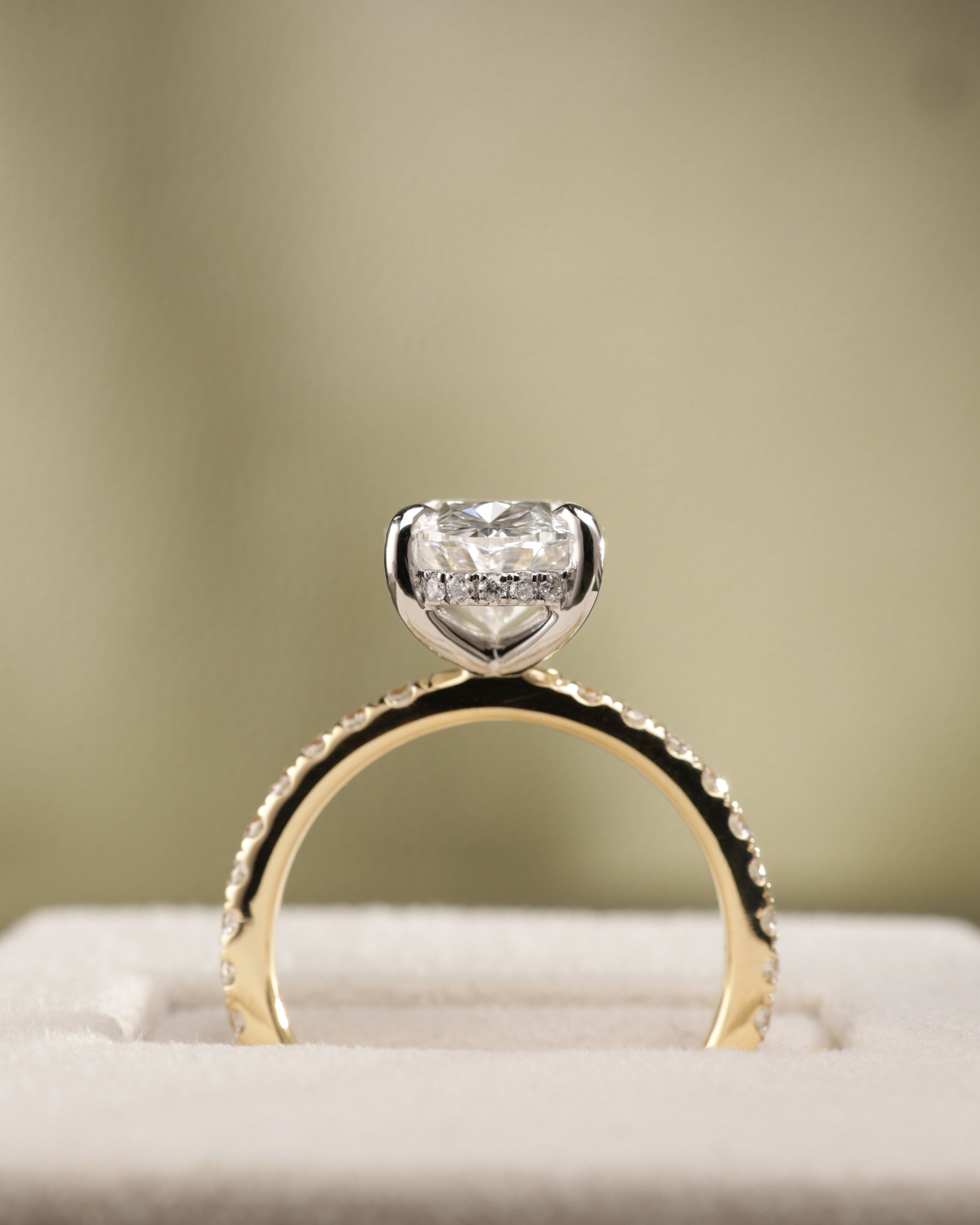 2 CT Asscher Lab Grown Diamond Solitaire Engagement Ring