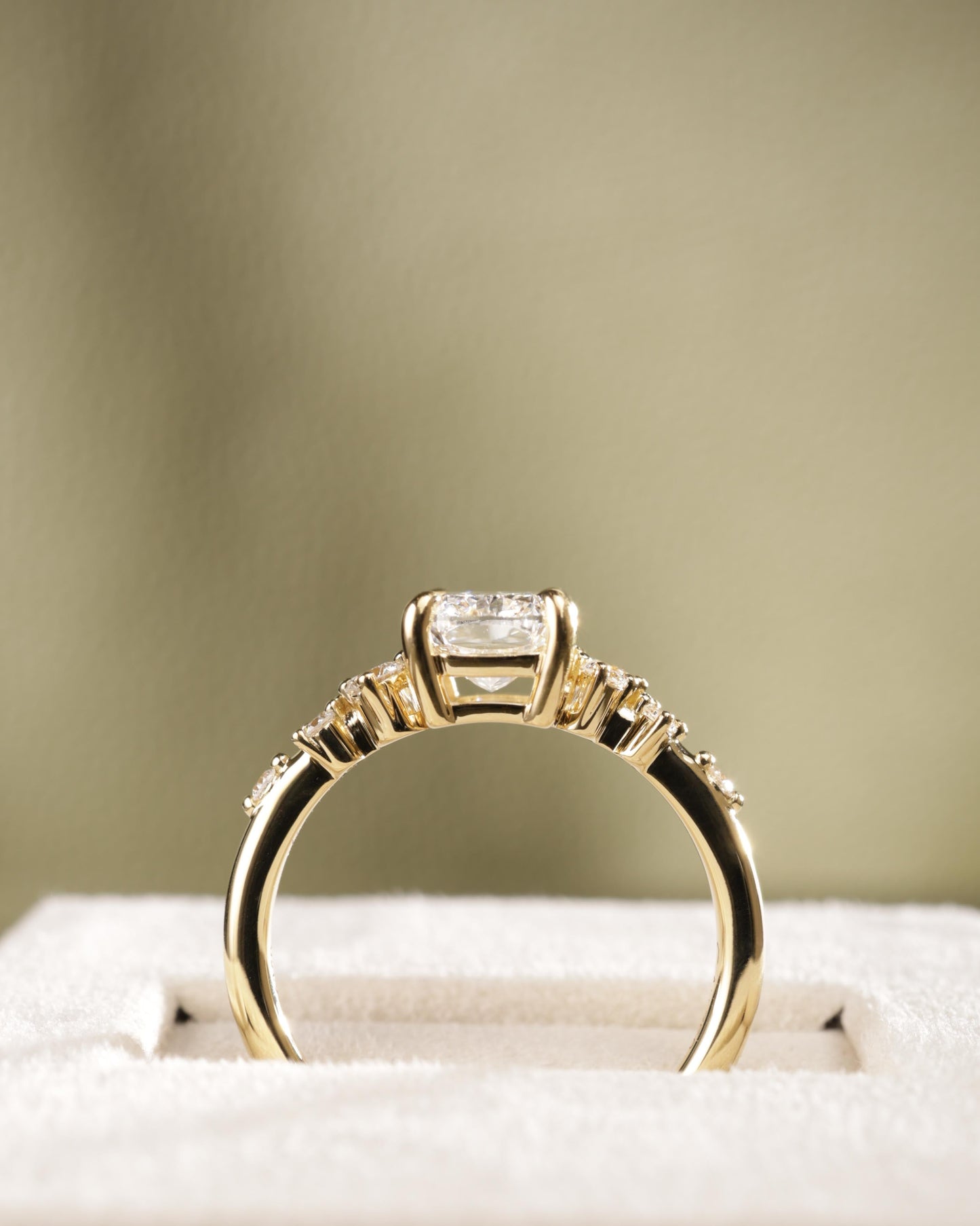 2 CT Asscher Lab Grown Diamond Solitaire Engagement Ring