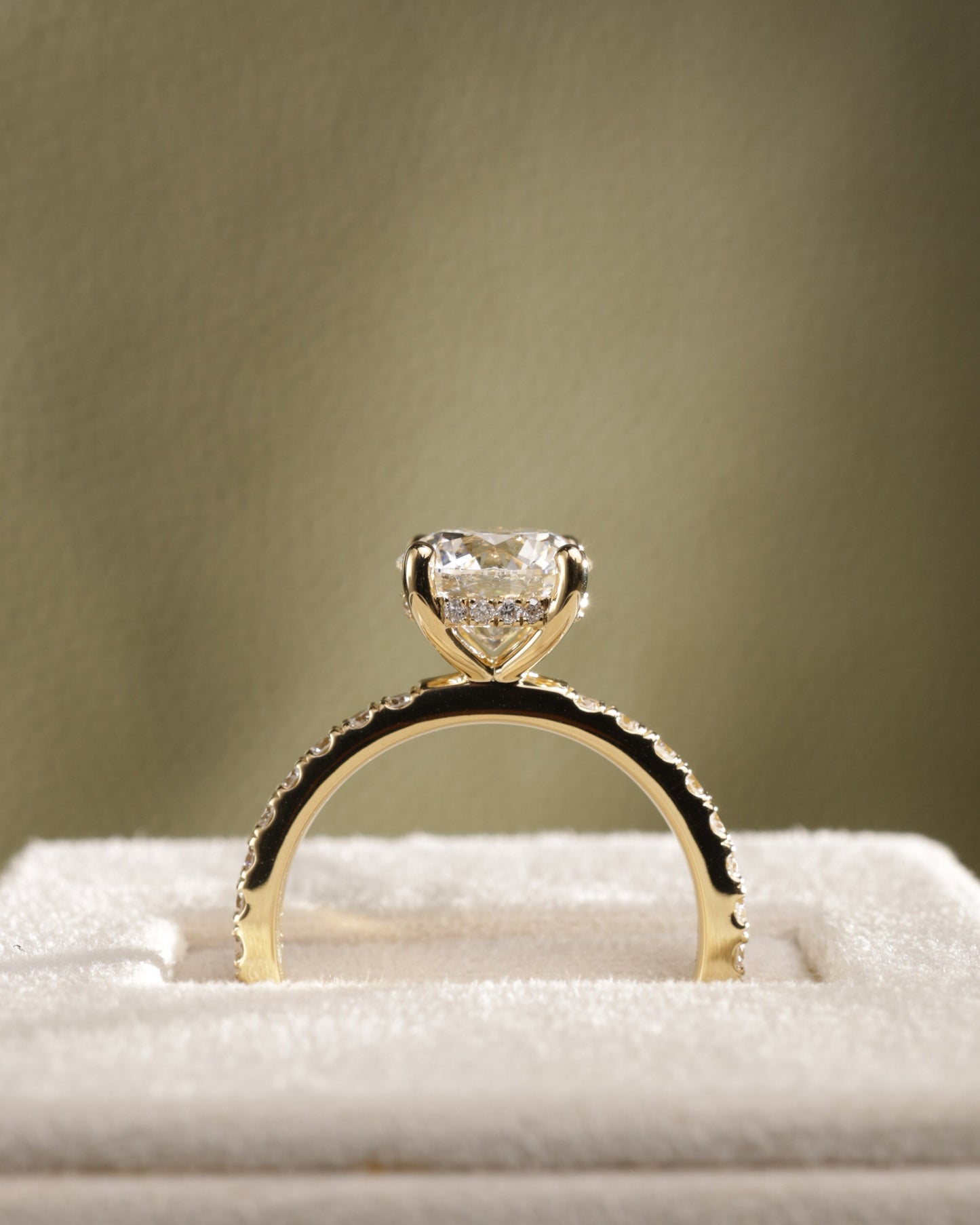 2 CT Asscher Lab Grown Diamond Solitaire Engagement Ring