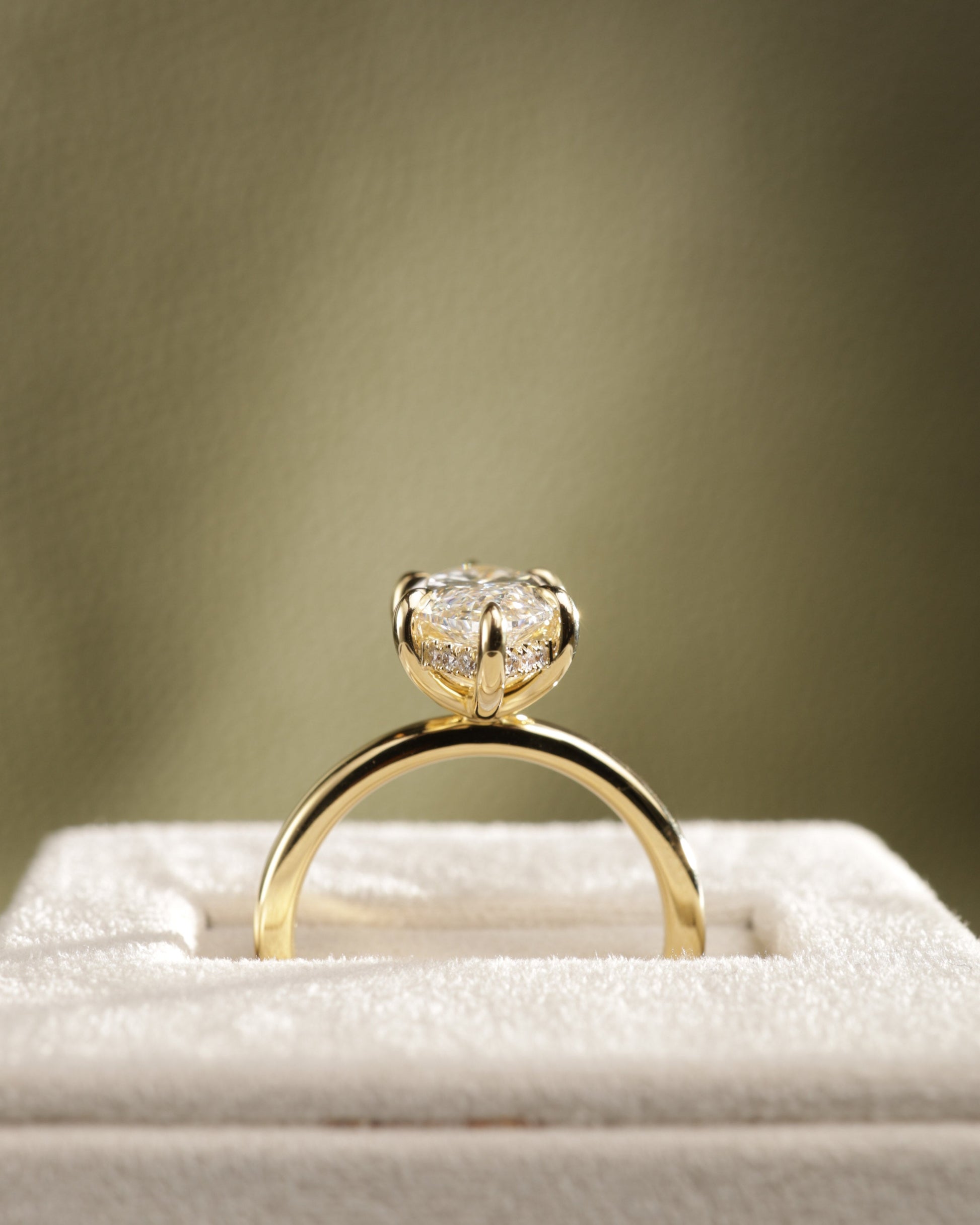 2 CT Asscher Lab Grown Diamond Solitaire Engagement Ring