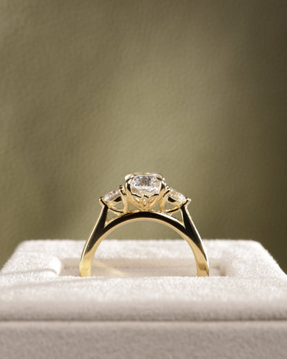 2 CT Asscher Lab Grown Diamond Solitaire Engagement Ring