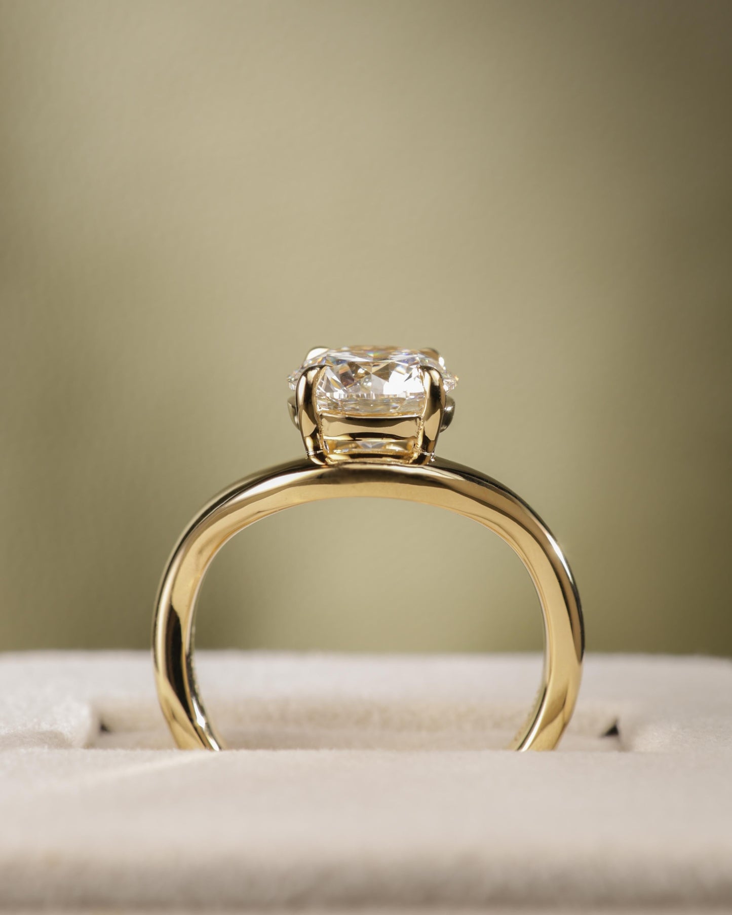 2 CT Asscher Lab Grown Diamond Solitaire Engagement Ring