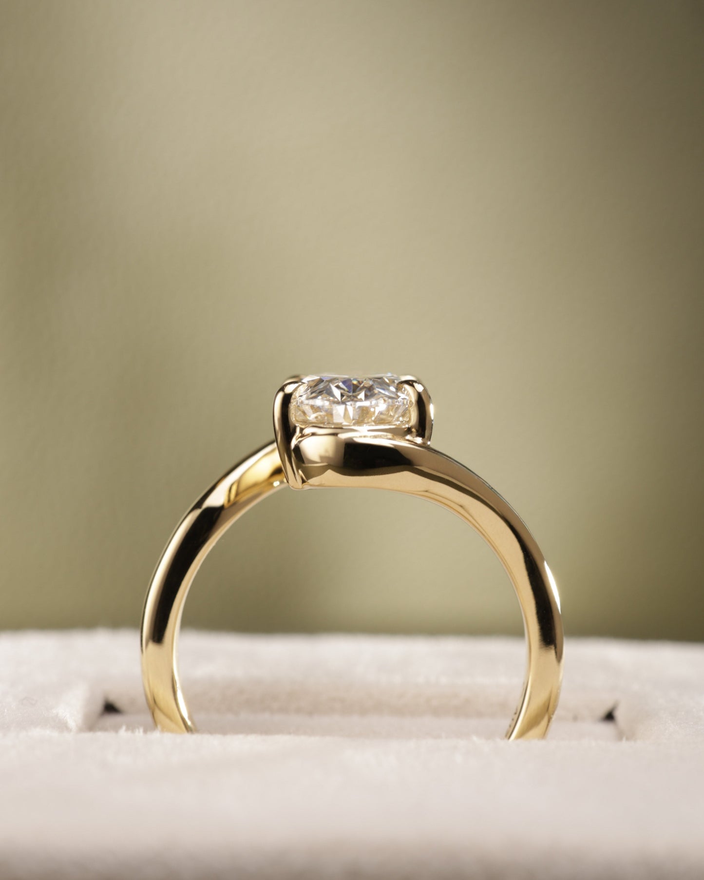 2 CT Asscher Lab Grown Diamond Solitaire Engagement Ring