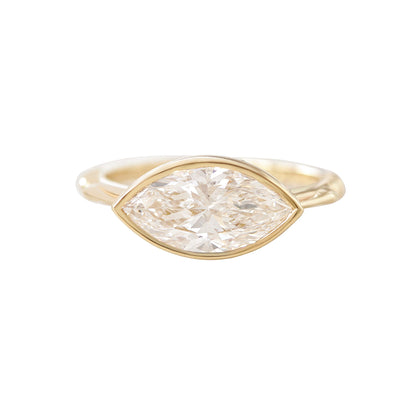 2.9 Carats Emerald Pave Styled Moissanite Engagement Ring