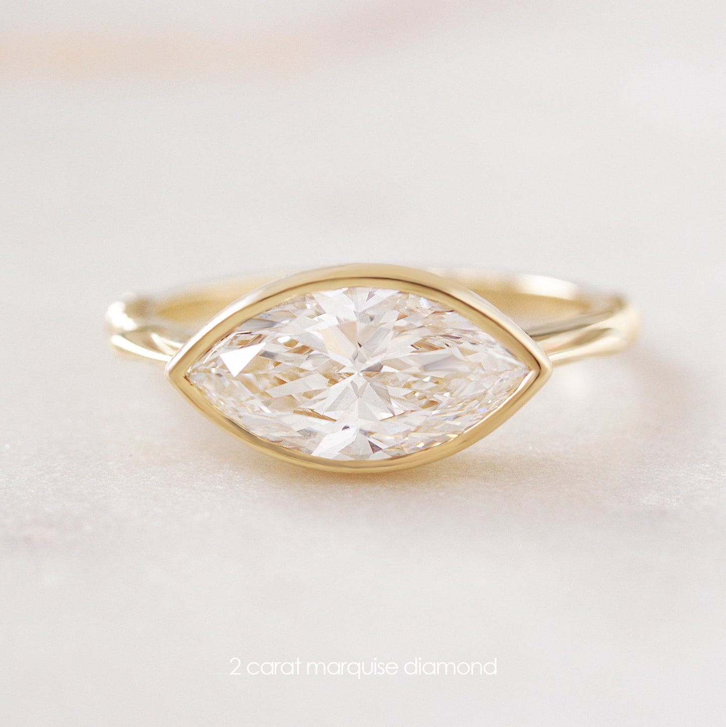 2.9 Carats Emerald Pave Styled Moissanite Engagement Ring