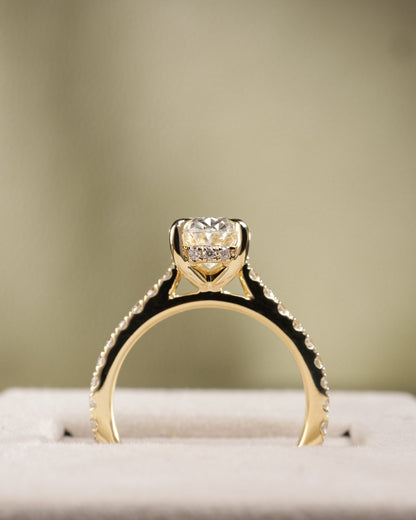 2 CT Asscher Lab Grown Diamond Solitaire Engagement Ring