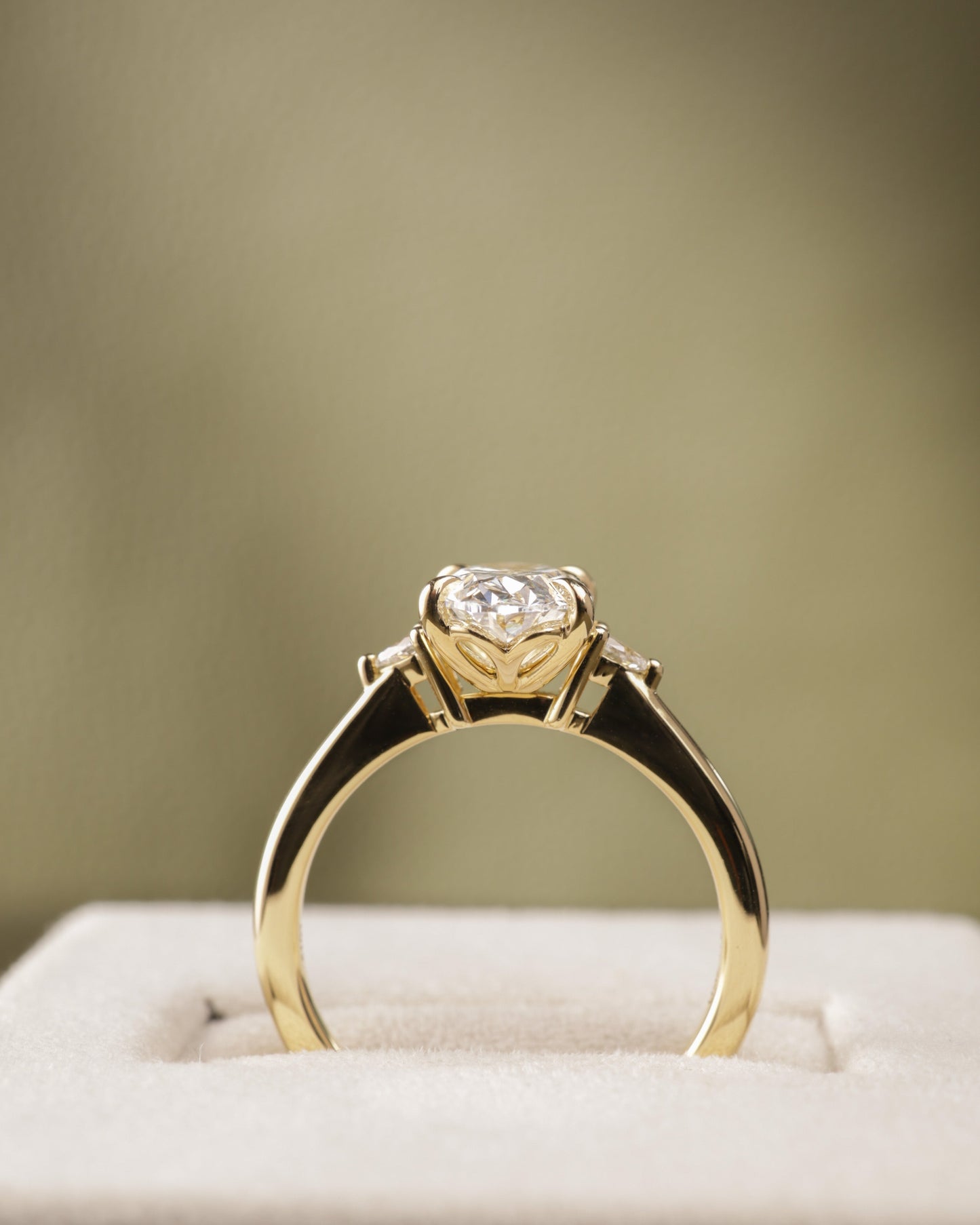 2 CT Asscher Lab Grown Diamond Solitaire Engagement Ring