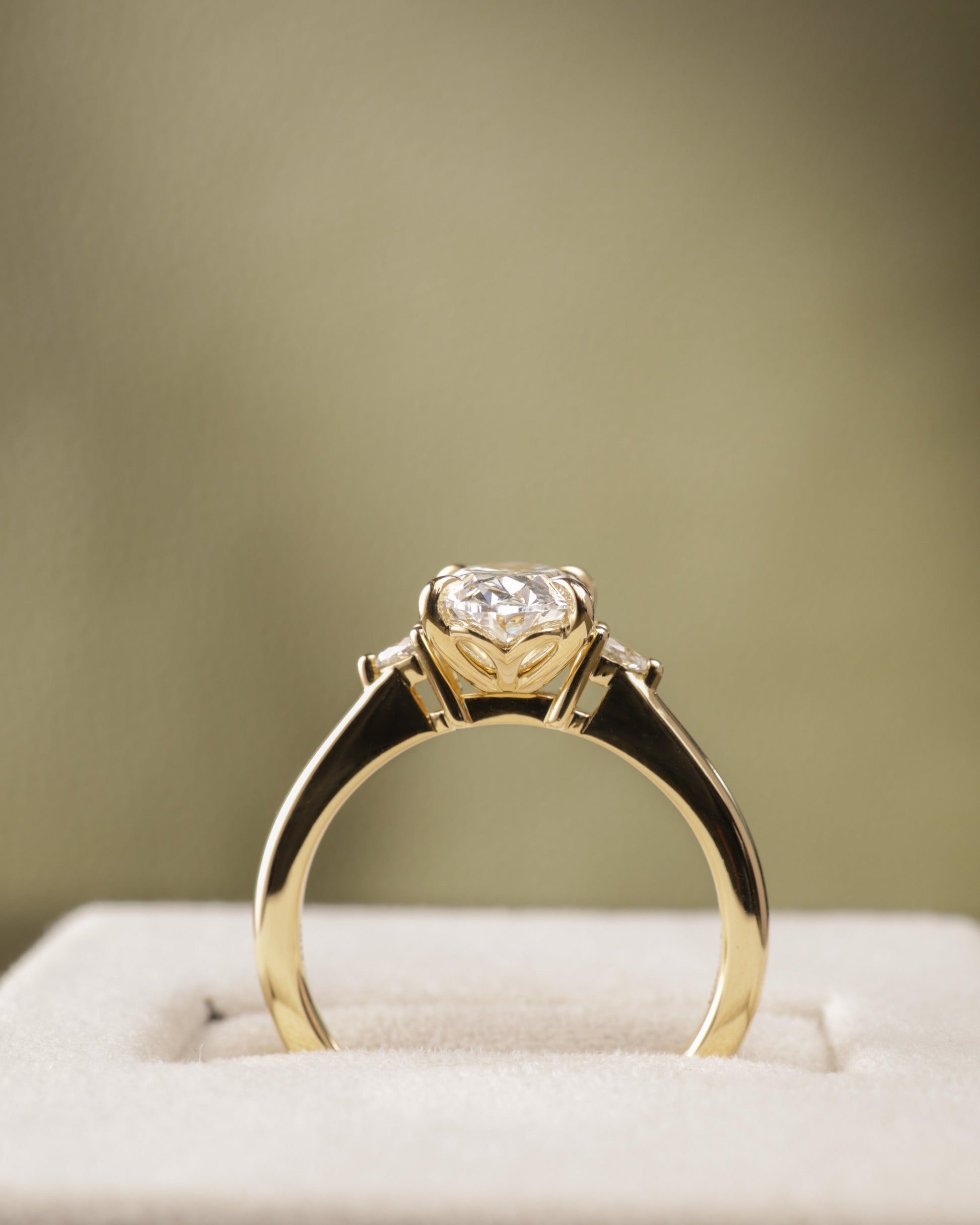2 CT Asscher Lab Grown Diamond Solitaire Engagement Ring