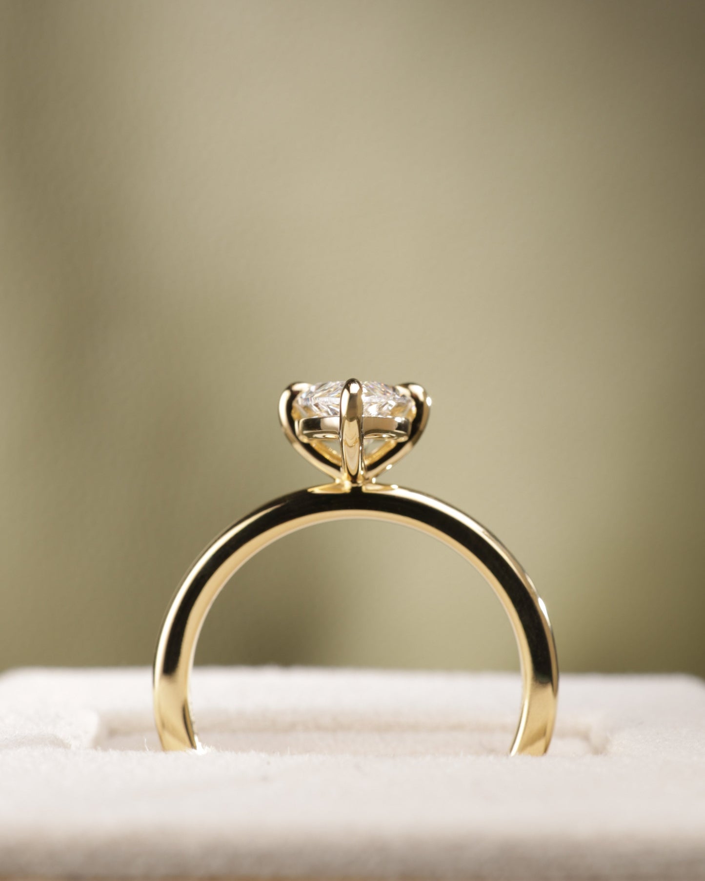 2 CT Asscher Lab Grown Diamond Solitaire Engagement Ring
