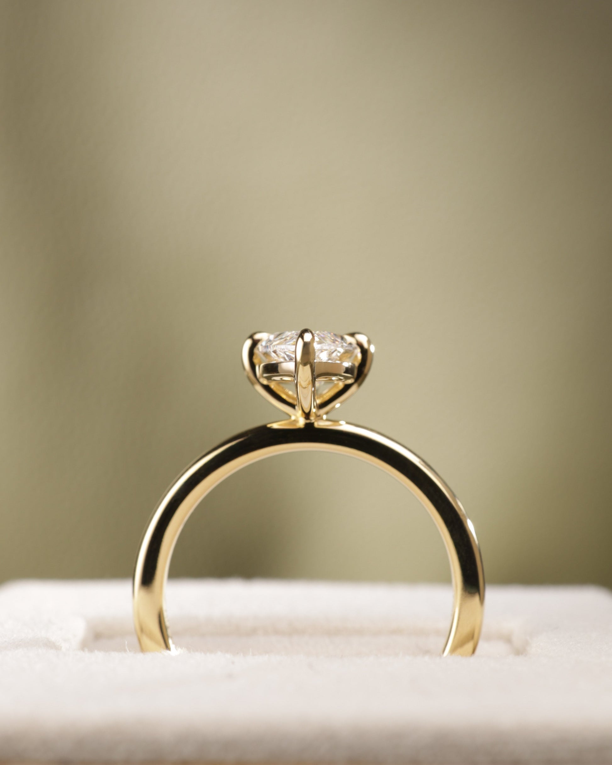 2 CT Asscher Lab Grown Diamond Solitaire Engagement Ring