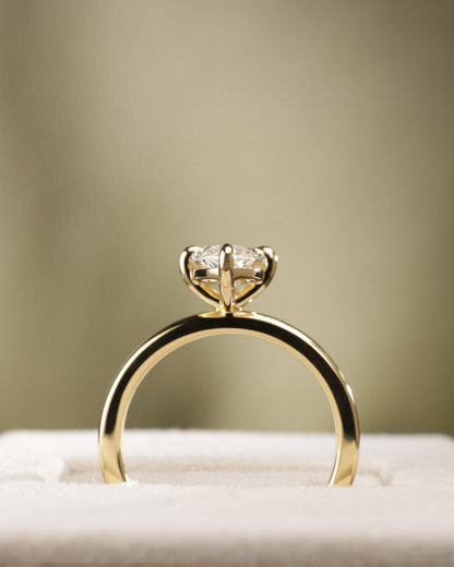 2 CT Asscher Lab Grown Diamond Solitaire Engagement Ring