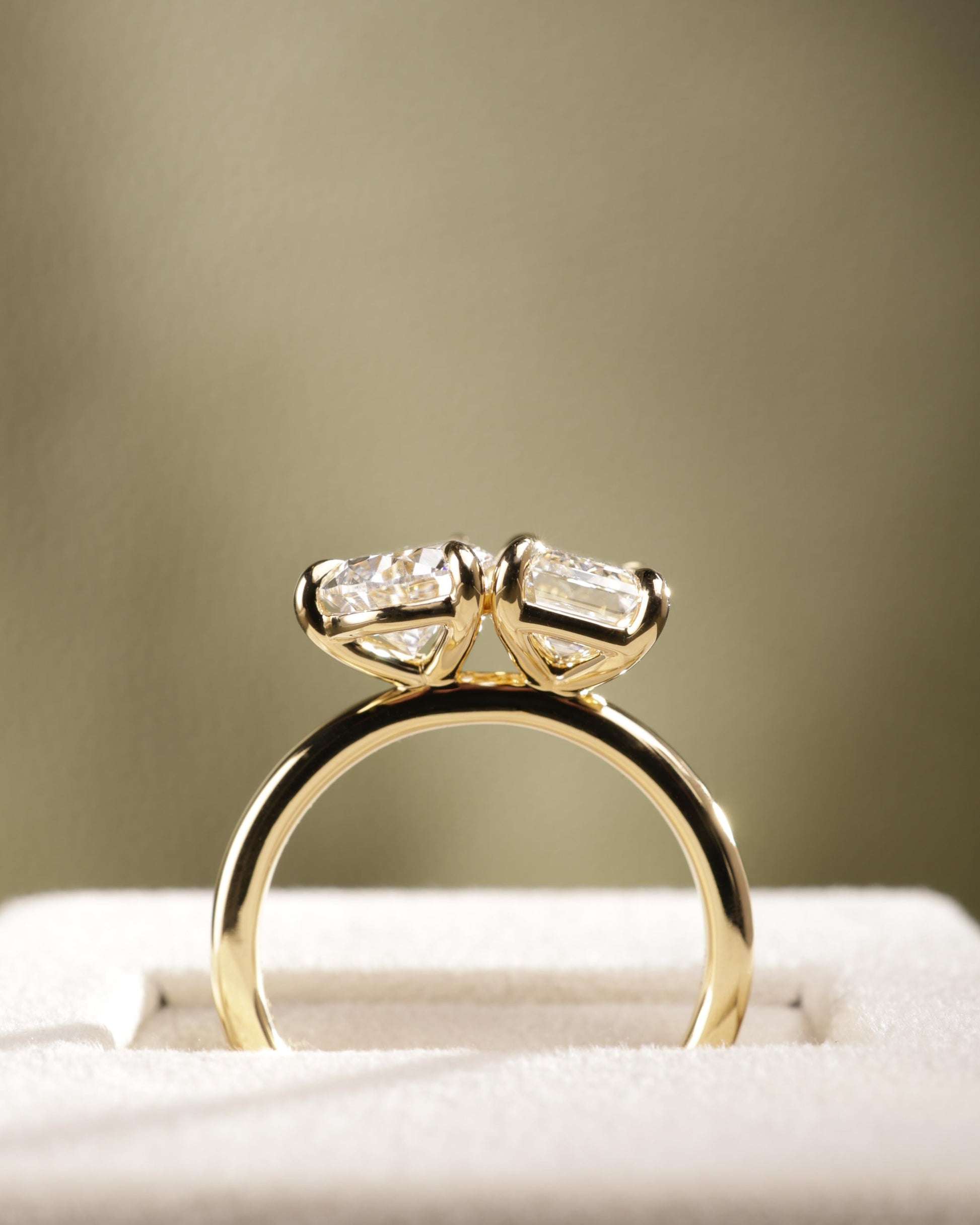 2 CT Asscher Lab Grown Diamond Solitaire Engagement Ring