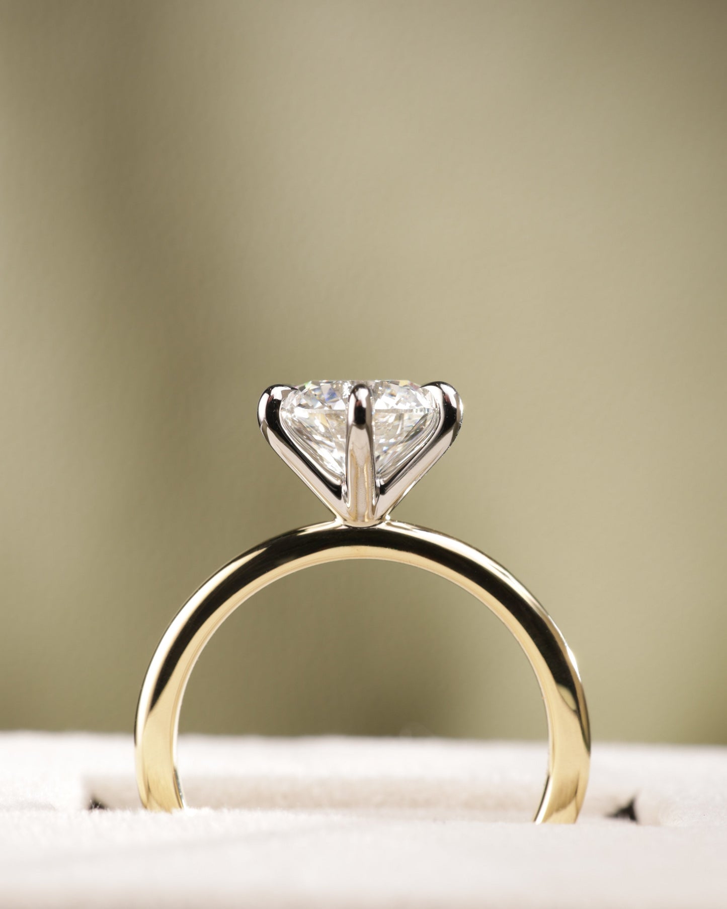2 CT Asscher Lab Grown Diamond Solitaire Engagement Ring