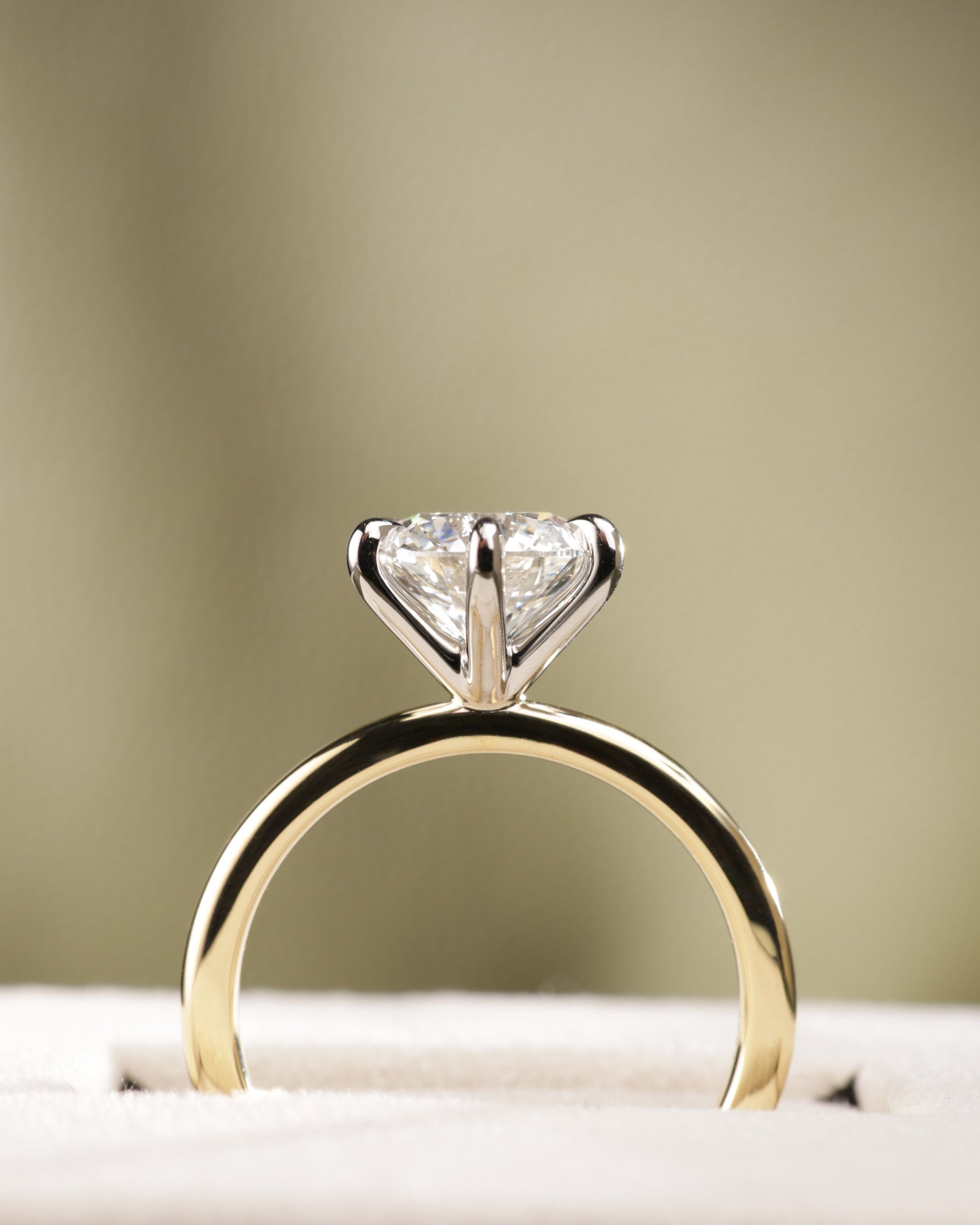 2 CT Asscher Lab Grown Diamond Solitaire Engagement Ring