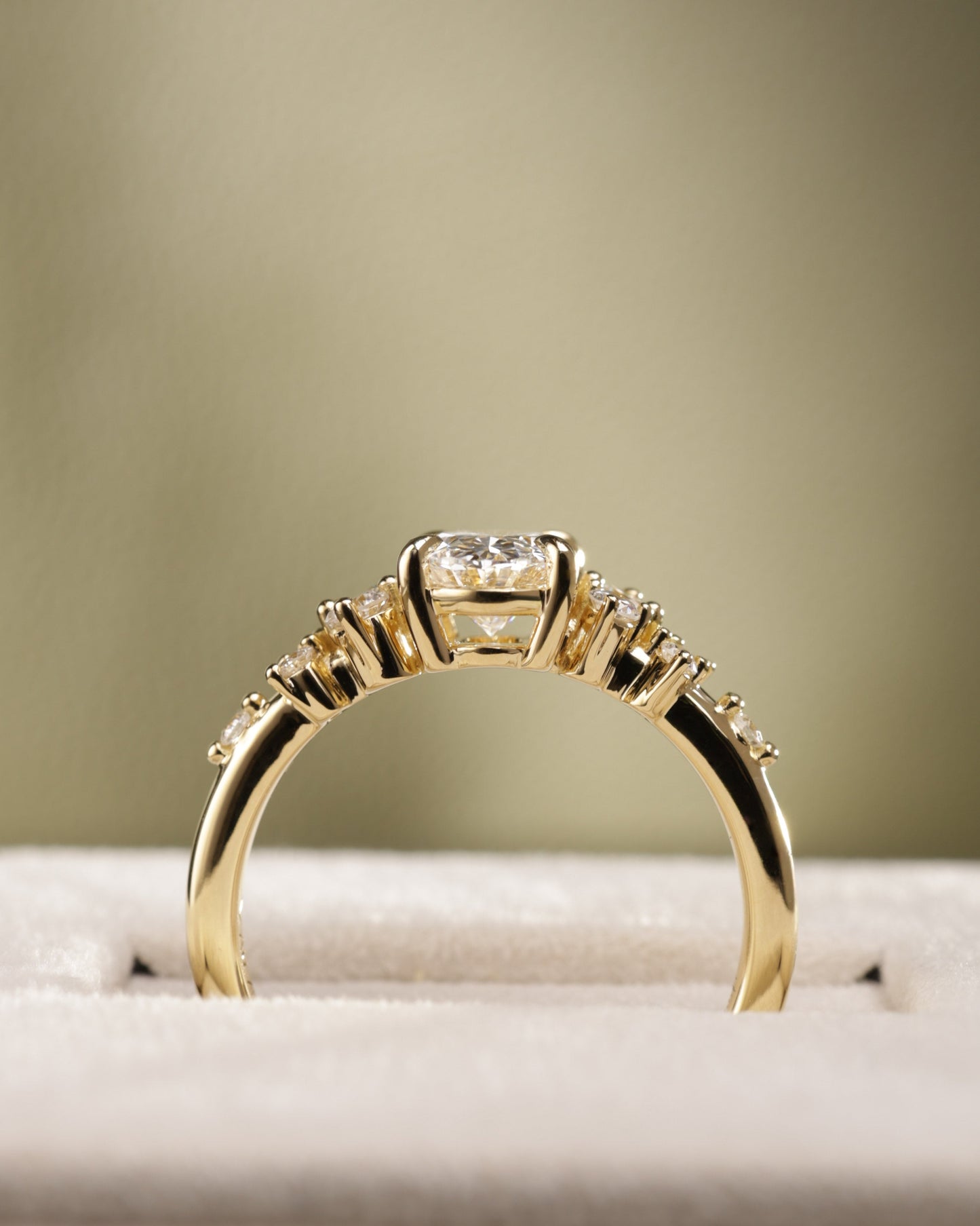 2 CT Asscher Lab Grown Diamond Solitaire Engagement Ring