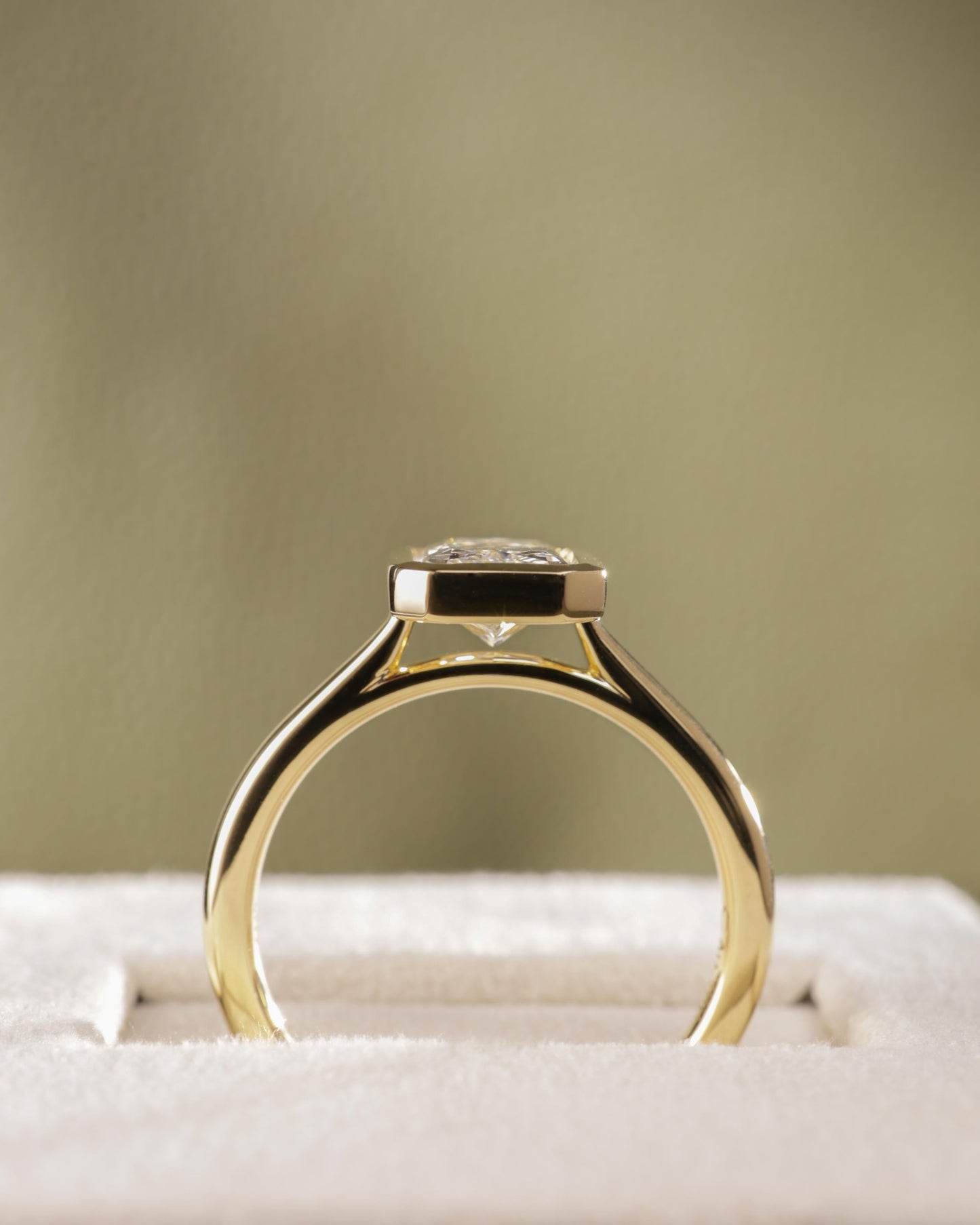2 CT Asscher Lab Grown Diamond Solitaire Engagement Ring