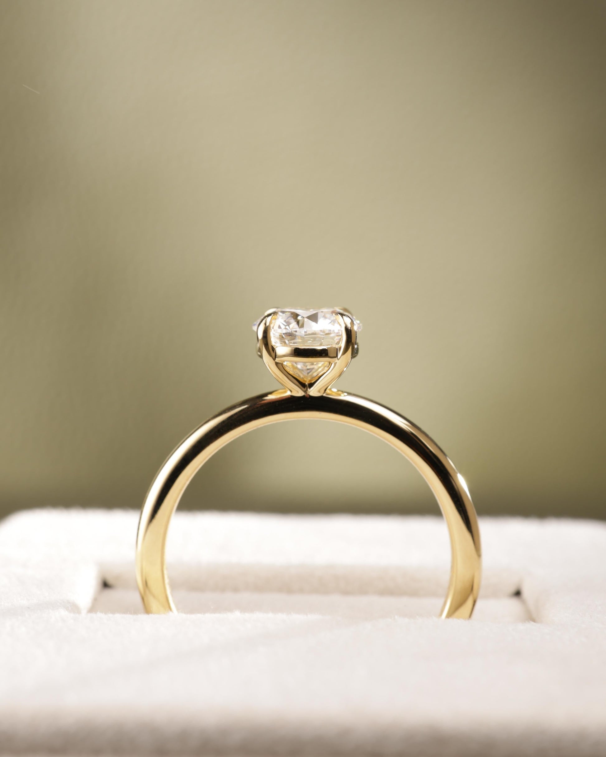 2 CT Asscher Lab Grown Diamond Solitaire Engagement Ring